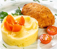 Куриная котлета Курочка Ряба с картофельным пюре
