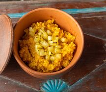 Пшенная с тыквой и яблоками
