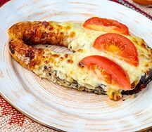 Запеченная семга