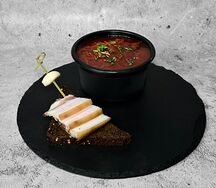 Борщ со сметаной