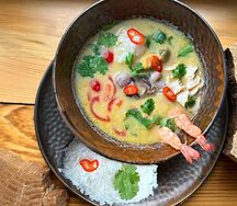 Пряный карри с морепродуктами