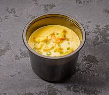 Карри-суп с курицей и сыром 