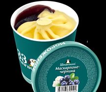Маскарпоне-черника