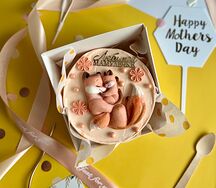 Бенто-торт XL Любимой мамулечке с лисичками