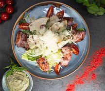 Микс-салат с куриным филе