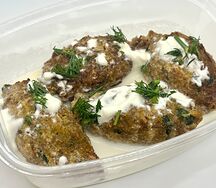 Чечевичные крокеты с йогуртовым соусом