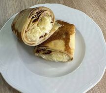 Блины с яйцом 