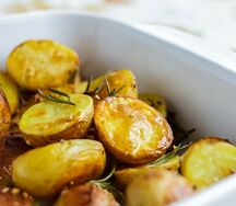 Беби-картофель с беконом