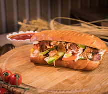 Шаурма куриная в булочке