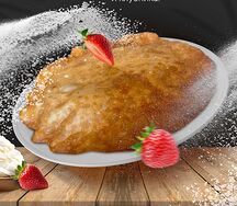 Пирог с клубникой и сыром