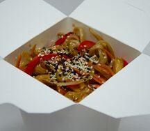 Удон с курицей терияки