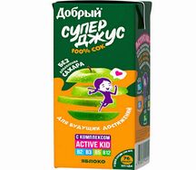 Сок Добрый Active kid Супер Джус яблочный