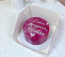 Бенто-торт Малина-вишня йогуртовый