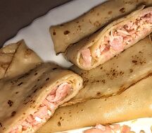 Блин с ветчиной и сыром гауда