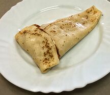 Блин с мясом и сыром