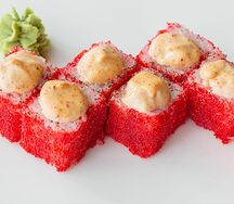 Запечённый ролл с лососем