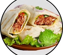 Шаурма грибная в лаваше