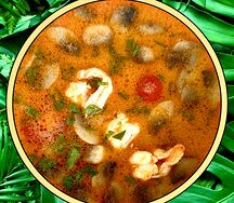 Суп Том ям с креветками