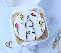 Бенто-торт с шарами