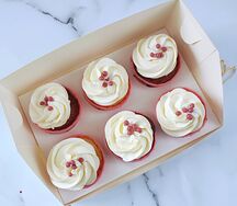 Капкейки с посыпкой криспи 6шт