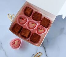 Набор конфет Птичье молоко и 3 шоколадных сердца