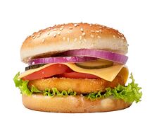 Чизбургер с курицей