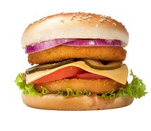 Даблбургер с курицей