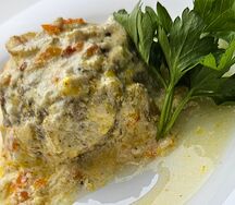 Тефтели мясные с кабачком в соусе 