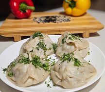 Манты с говядиной