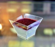  Панна-котта с малиной