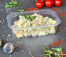 Оливье с бужениной