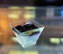  Панна-котта с черникой