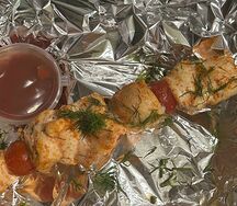 Шашлычок куриный в духовке