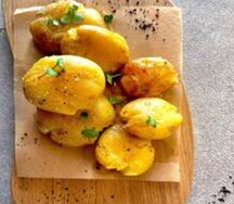 Печеный молодой картофель