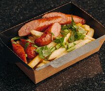 Жареная картошка с колбаской