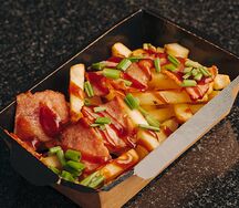 Жареная картошка с беконом