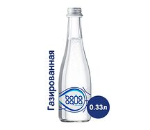 Вода bon aqua газированная в стекле