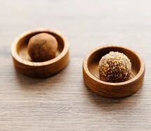 Трюфельная конфета из сливок, маскарпоне и французской пасты