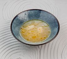 Супчик с фрикадельками из индейки и перепелиным яйцом 