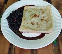 Блин с черникой