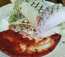 Шаурма с курицей большая острая