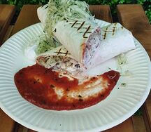 Шаурма с курицей средняя