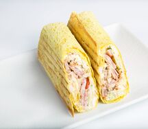 Шаверма Курица и бекон с сырным соусом