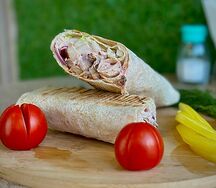 Острая арабская шаурма с курицей