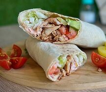 Шейх-шаурма из курицы в лаваше 