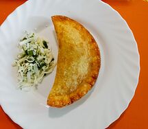 Чебурек с сыром и зеленью