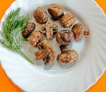 Грибы из дровяной печи