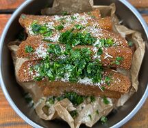 Гренки с пармезаном