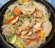 Фунчоза с курицей