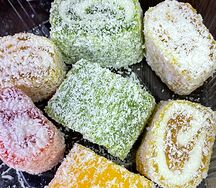 Лукум Рулетики разноцветные
